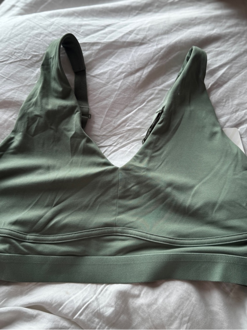 Fabletics V-Neck Bralette in Sage